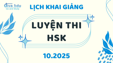LỊCH KHAI GIẢNG CÁC LỚP LUYỆN THI HSK THÁNG 10/2025