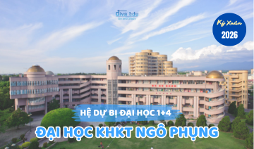 THÔNG TIN TUYỂN SINH HỆ DỰ BỊ ĐẠI HỌC 1+4<br>TRƯỜNG ĐẠI HỌC KHKT NGÔ PHỤNG KỲ XUÂN 2026